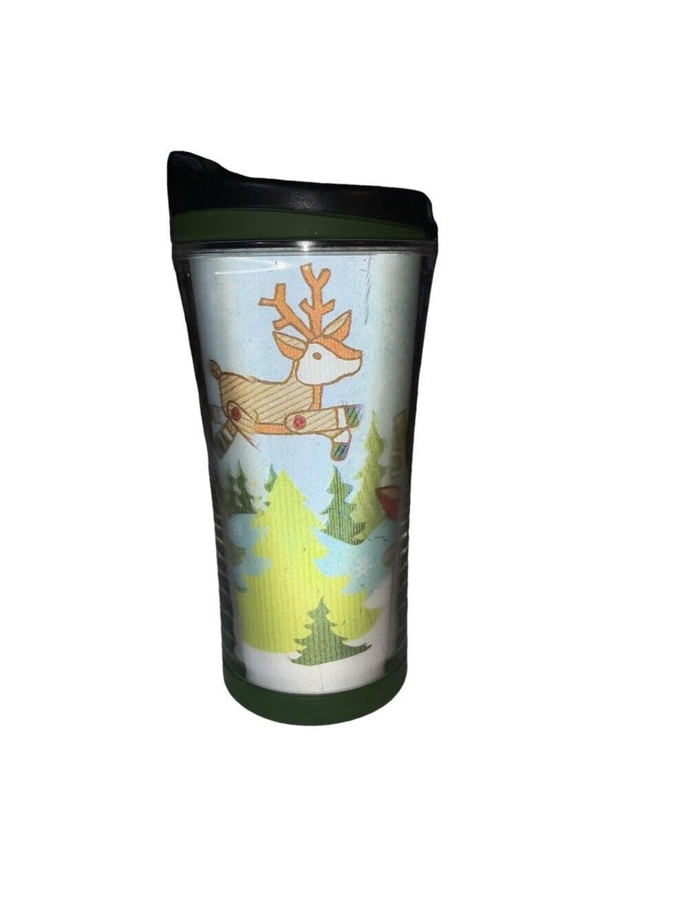 Starbucks Holiday holographic Tumbler small reindeer